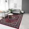 UNAMOURDETAPIS 60x110 - Tapis Oriental Salon 60x110 Cm Entrée Interieur Moderne Design Rouge - Rouge