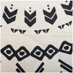 ATMOSPHERA Tapis Rond Nomade D. 120 Cm - Ecru/noir -Tapis et paillasson Soldes 15254973 5