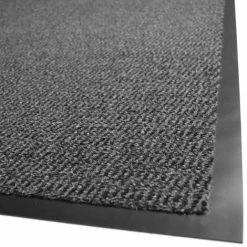 DÉCOWEB Tapis Entrée Accueil Anti-salissures - Anthracite - 90 X 150 Cm