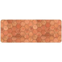 DÉCO TAPIS Tapis Déco Mousse 45x120 Cm Tomettia - Marron