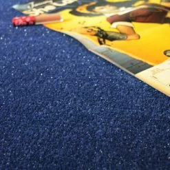 DÉCOWEB Tapis Chambre D'enfant - Pailleté Flash Bleu Marine - 70 X 100 Cm -Tapis et paillasson Soldes 15557163 3