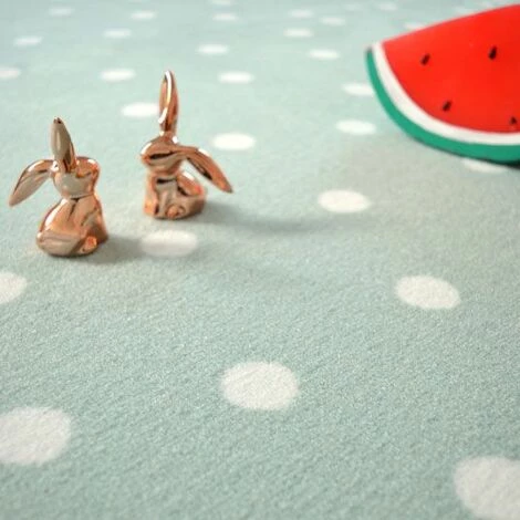 DÉCOWEB Tapis Chambre D'enfant Pois - Vert - 70 X 100 Cm 3 DÉCOWEB Tapis Chambre D'enfant Pois - Vert - 70 X 100 Cm – Image 3