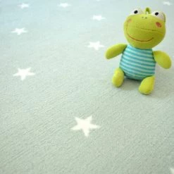 DÉCOWEB Tapis Chambre D'enfant étoiles - Vert - 70 X 100 Cm -Tapis et paillasson Soldes 15557174 4
