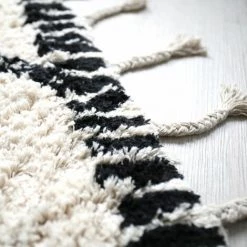 DÉCOWEB Tapis Style Berbère Avec Franges - Tribal Blanc Cassé - 140 X 200 Cm 9 DÉCOWEB Tapis Style Berbère Avec Franges - Tribal Blanc Cassé - 140 X 200 Cm -Tapis et paillasson Soldes 15557177 5