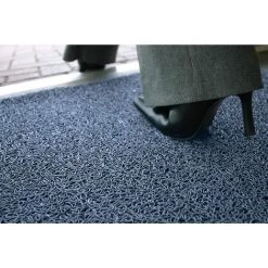 CERTEO Tapis De Propreté, Difficilement Inflammable - L X L 1200 X 900 Mm, Lot De 1 - Coloris Bleu - Coloris: Bleu