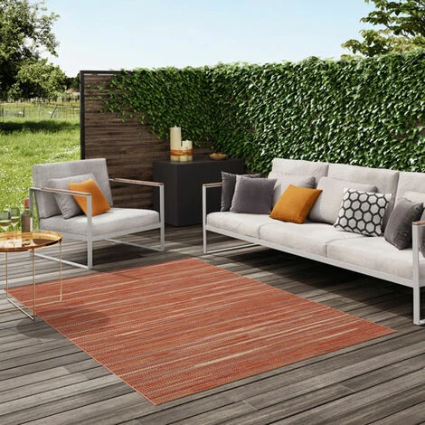 DÉCOWEB Tapis De Jardin - Broc Arty - Terracotta Rouge - 160 X 230 Cm 4 DÉCOWEB Tapis De Jardin - Broc Arty - Terracotta Rouge - 160 X 230 Cm – Image 4