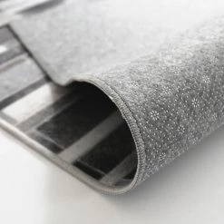 DÉCOWEB Tapis Toucher Soft - Imprimé Peau De Vache - Parement Gris - 120 X 160 Cm -Tapis et paillasson Soldes 15734937 4