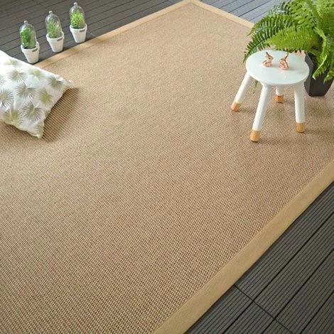 DÉCOWEB Tapis Intérieur / Extérieur Lombok Naturel Ganse Synthétique Paille - 200 X 290 Cm 1 DÉCOWEB Tapis Intérieur / Extérieur Lombok Naturel Ganse Synthétique Paille - 200 X 290 Cm