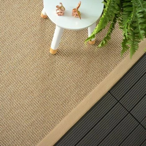 DÉCOWEB Tapis Intérieur / Extérieur Lombok Naturel Ganse Synthétique Paille - 200 X 290 Cm 4 DÉCOWEB Tapis Intérieur / Extérieur Lombok Naturel Ganse Synthétique Paille - 200 X 290 Cm – Image 4