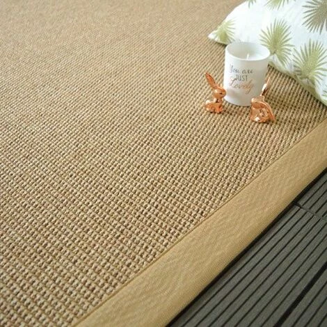 DÉCOWEB Tapis Intérieur / Extérieur Lombok Naturel Ganse Synthétique Paille - 200 X 290 Cm 5 DÉCOWEB Tapis Intérieur / Extérieur Lombok Naturel Ganse Synthétique Paille - 200 X 290 Cm – Image 5