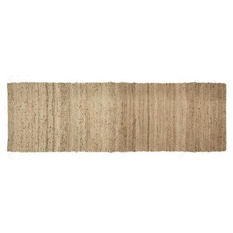 VIVARAISE Tapis En Jute Naturelle Uni Jarod 200 X 60 Cm Naturel - Naturel 1 VIVARAISE Tapis En Jute Naturelle Uni Jarod 200 X 60 Cm Naturel - Naturel