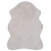VidaXL Tapis 65 X 95 Cm Fausse Fourrure De Lapin Gris - Gris