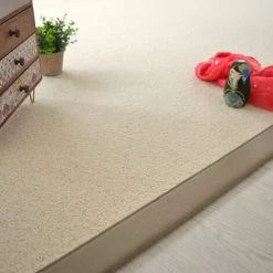 DÉCOWEB Tapis Pure Laine Killoo écru - Ganse Coton Limon - 140 X 200 Cm -Tapis et paillasson Soldes 15836875 5