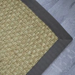 DÉCOWEB Tapis Jonc De Mer Paro Fin Natté 4x4 - Ganse Coton Anthracite - 140 X 200 Cm 9 DÉCOWEB Tapis Jonc De Mer Paro Fin Natté 4x4 - Ganse Coton Anthracite - 140 X 200 Cm -Tapis et paillasson Soldes 15836993 5
