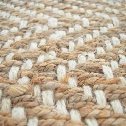 DÉCOWEB Tapis Chevrons En Jute - 120 X 170 Cm -Tapis et paillasson Soldes 15837008 5