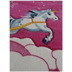 UNAMOURDETAPIS Tapis Enfant 140x140 Carre Cm Carré CHATEAU LICORNE Rose Chambre Adapté Au Chauffage Par Le Sol - Rose 9 UNAMOURDETAPIS Tapis Enfant 140x140 Carre Cm Carré CHATEAU LICORNE Rose Chambre Adapté Au Chauffage Par Le Sol - Rose -Tapis et paillasson Soldes 15841012 5