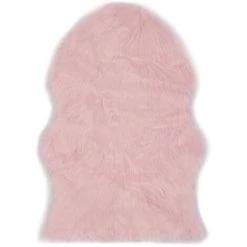 VidaXL Tapis 60 X 90 Cm Peau De Mouton Synthétique Rose - Rose