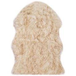 VidaXL Tapis 60 X 90 Cm Peau De Mouton Synthétique Mélange De Marron - Brun