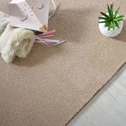 DÉCOWEB Tapis Velours Hygge Beige - Galon Tabac - 160 X 230 Cm 8 DÉCOWEB Tapis Velours Hygge Beige - Galon Tabac - 160 X 230 Cm -Tapis et paillasson Soldes 15875132 4