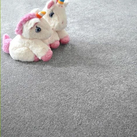 DÉCOWEB Tapis Velours Hygge Gris - Galon Gris Clair - 140 X 200 Cm 2 DÉCOWEB Tapis Velours Hygge Gris - Galon Gris Clair - 140 X 200 Cm – Image 2