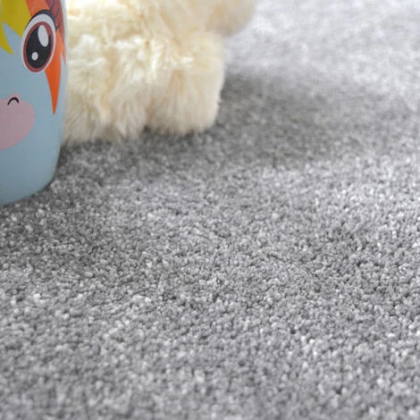 DÉCOWEB Tapis Velours Hygge Gris - Galon Gris Clair - 140 X 200 Cm 3 DÉCOWEB Tapis Velours Hygge Gris - Galon Gris Clair - 140 X 200 Cm – Image 3