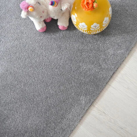 DÉCOWEB Tapis Velours Hygge Gris - Galon Gris Clair - 140 X 200 Cm 4 DÉCOWEB Tapis Velours Hygge Gris - Galon Gris Clair - 140 X 200 Cm – Image 4