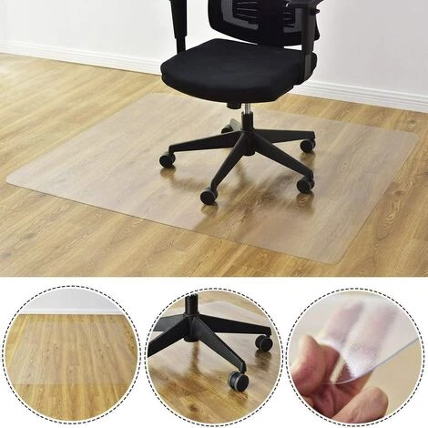 COSTWAY Tapis Protège Sol Antidérapant En PVC Pour Parquet Stratifié Tapis De Bureau Pour Chaise Fauteuil 150x120cm 4 COSTWAY Tapis Protège Sol Antidérapant En PVC Pour Parquet Stratifié Tapis De Bureau Pour Chaise Fauteuil 150x120cm – Image 4