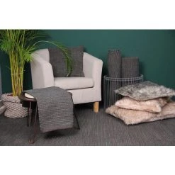 HOMEMAISON Tapis Déco à Effet Tissé Vert/Noir 70 X 140 Cm - Vert/Noir