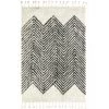 DÉCOWEB Tapis Style Berbère Avec Franges - Arrow Blanc Cassé - 140 X 200 Cm