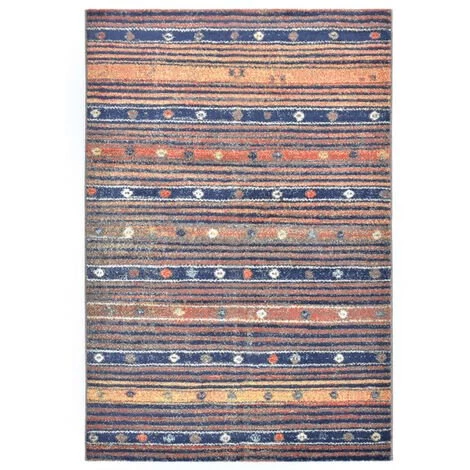 VidaXL Tapis Bleu Et Orange 80x150 Cm PP - Bleu 1 VidaXL Tapis Bleu Et Orange 80x150 Cm PP - Bleu