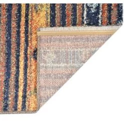 VidaXL Tapis Bleu Et Orange 80x150 Cm PP - Bleu 7 VidaXL Tapis Bleu Et Orange 80x150 Cm PP - Bleu -Tapis et paillasson Soldes 16043352 3