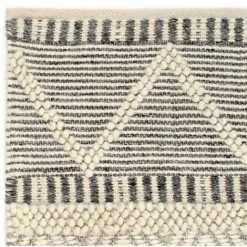 VidaXL Tapis Laine Tissée à La Main 140x200 Cm Blanc/Gris/Noir/Marron - Multicolore 7 VidaXL Tapis Laine Tissée à La Main 140x200 Cm Blanc/Gris/Noir/Marron - Multicolore -Tapis et paillasson Soldes 16043514 3