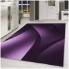 ALLOTAPIS Tapis Effet Courbe Pour Salon Design Rectangle Kris Lilas 120x170 - Lilas