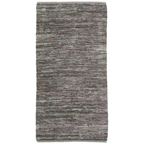 THEDECOFACTORY SKIN - <p>Tapis En Cuir Tressé Taupe 60x120 - Marron 1 THEDECOFACTORY SKIN - <p>Tapis En Cuir Tressé Taupe 60x120 - Marron