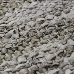 THEDECOFACTORY SKIN - <p>Tapis En Cuir Tressé Taupe 60x120 - Marron 7 THEDECOFACTORY SKIN - <p>Tapis En Cuir Tressé Taupe 60x120 - Marron -Tapis et paillasson Soldes 16284269 4