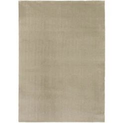 DÉCOWEB Tapis Velours - Taupe - Lavable En Machine - 120 X 170 Cm