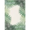 DÉCOWEB Tapis Tropical - Feuillages Verts - Intérieur / Extérieur - 80 X 150 Cm