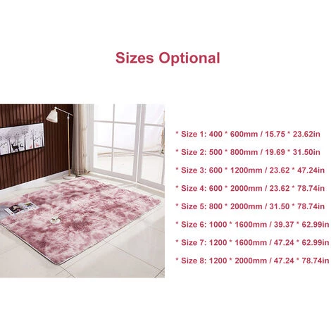 ASUPERMALL Tapis Degrade De Couleur Style Tie-Dye, Decoration De La Maison, Taille 1 5 ASUPERMALL Tapis Degrade De Couleur Style Tie-Dye, Decoration De La Maison, Taille 1 – Image 5