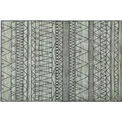 BELIANI Tapis En Tissu Noir 230x160cm - Noir