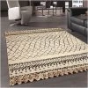 UNAMOURDETAPIS Tapis Berbère Style 40x60 Cm Rectangulaire MOROCCO TRIBAL Beige Entrée Adapté Au Chauffage Par Le Sol