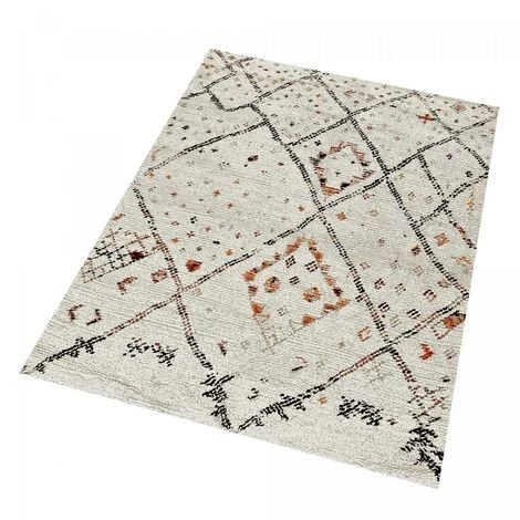 UNAMOURDETAPIS Tapis Berbère Style 40x60 Cm Rectangulaire MOROCCO STYLE Crème Entrée Adapté Au Chauffage Par Le Sol - Crème 4 UNAMOURDETAPIS Tapis Berbère Style 40x60 Cm Rectangulaire MOROCCO STYLE Crème Entrée Adapté Au Chauffage Par Le Sol - Crème – Image 4