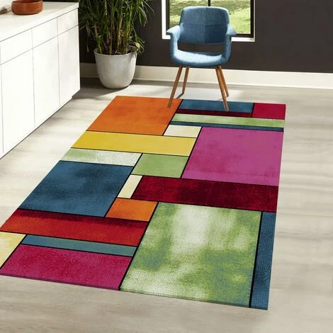 UNAMOURDETAPIS Tapis Salon 40x60 Cm Rectangulaire BRILLANCE GEOMETRIQUE Multicolore Entrée Adapté Au Chauffage Par Le Sol - Multicolore 1 UNAMOURDETAPIS Tapis Salon 40x60 Cm Rectangulaire BRILLANCE GEOMETRIQUE Multicolore Entrée Adapté Au Chauffage Par Le Sol - Multicolore