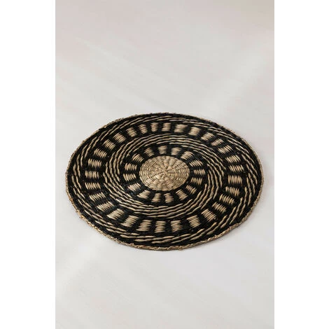 Set De Table Zenef SKLUM Jute - Noir 2 Set De Table Zenef SKLUM Jute - Noir – Image 2