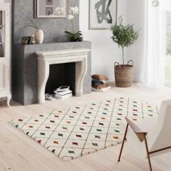 DÉCOWEB Tapis Motif Berbère - Patan Coloré - 80 X 150 Cm -Tapis et paillasson Soldes 17843627 4