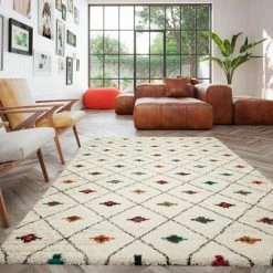 DÉCOWEB Tapis Motif Berbère - Patan Coloré - 80 X 150 Cm -Tapis et paillasson Soldes 17843627 5