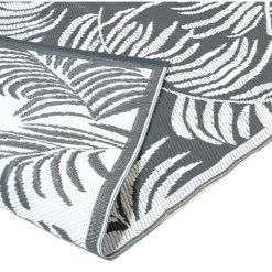 IDMARKET Tapis Extérieur COCO Tropical Gris Et Blanc 160 X 260 CM - Gris 8 IDMARKET Tapis Extérieur COCO Tropical Gris Et Blanc 160 X 260 CM - Gris -Tapis et paillasson Soldes 18034863 4