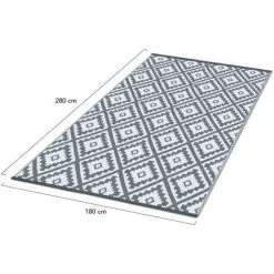 IDMARKET Tapis Extérieur BAHAMAS Gris 180 X 280 CM 9 IDMARKET Tapis Extérieur BAHAMAS Gris 180 X 280 CM -Tapis et paillasson Soldes 18048459 5