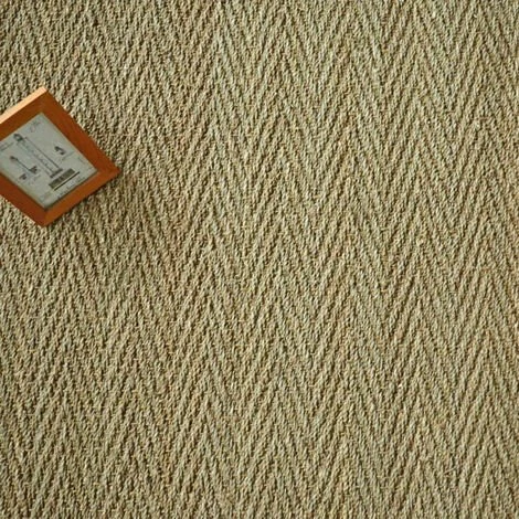 DÉCOWEB Tapis Jonc De Mer Assam Chevron - Ganse Coton Noire - 140 X 200 Cm 4 DÉCOWEB Tapis Jonc De Mer Assam Chevron - Ganse Coton Noire - 140 X 200 Cm – Image 4