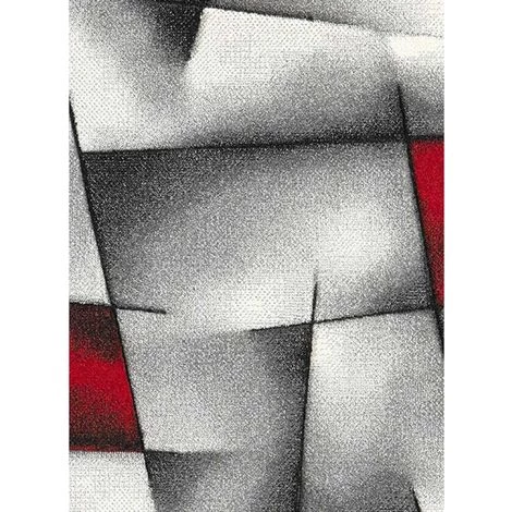 DEZENCO Tapis Salon 60x110 Cm Rectangulaire PARLAK 3D Rouge Entrée Adapté Au Chauffage Par Le Sol - Rouge 3 DEZENCO Tapis Salon 60x110 Cm Rectangulaire PARLAK 3D Rouge Entrée Adapté Au Chauffage Par Le Sol - Rouge – Image 3