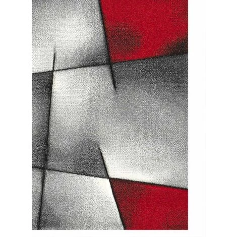 DEZENCO Tapis Salon 60x110 Cm Rectangulaire PARLAK 3D Rouge Entrée Adapté Au Chauffage Par Le Sol - Rouge 4 DEZENCO Tapis Salon 60x110 Cm Rectangulaire PARLAK 3D Rouge Entrée Adapté Au Chauffage Par Le Sol - Rouge – Image 4